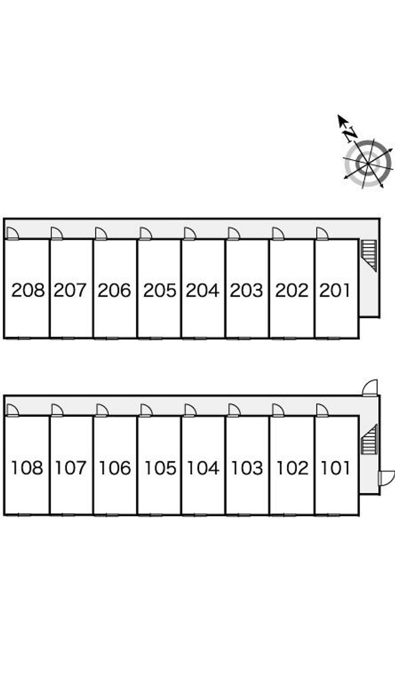 レオパレスグラシューズ 間取り配置図