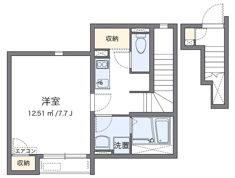 クレイノリバー 間取図