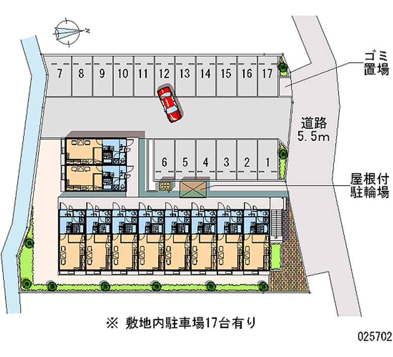 レオパレスパークサイド 月極駐車場