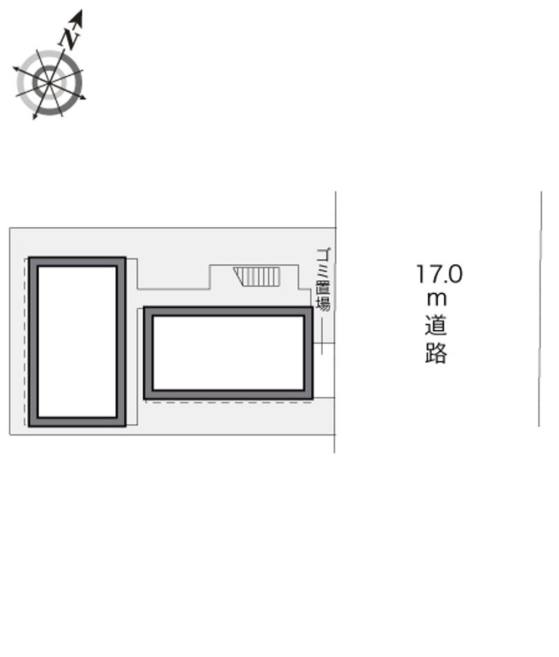 レオパレスパレスフィオーレⅢ 配置図