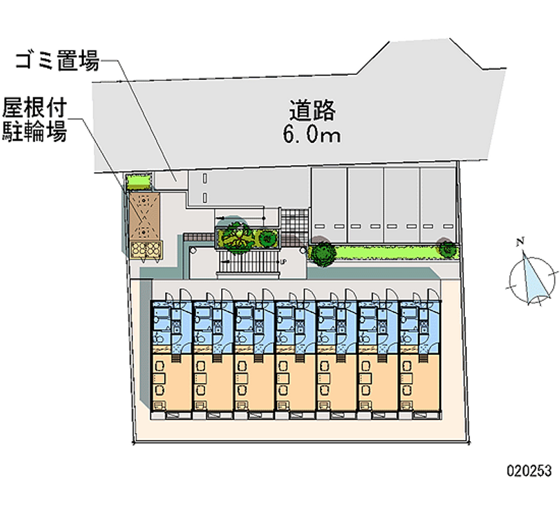 レオパレスパーク　ハイム 区画図
