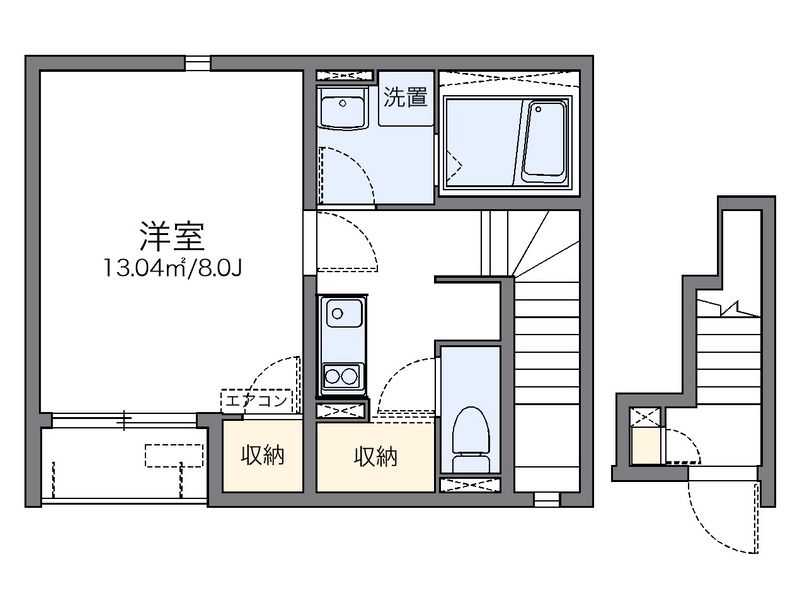 レオネクストＨｏｎｅｙｌａｋｅ 間取図