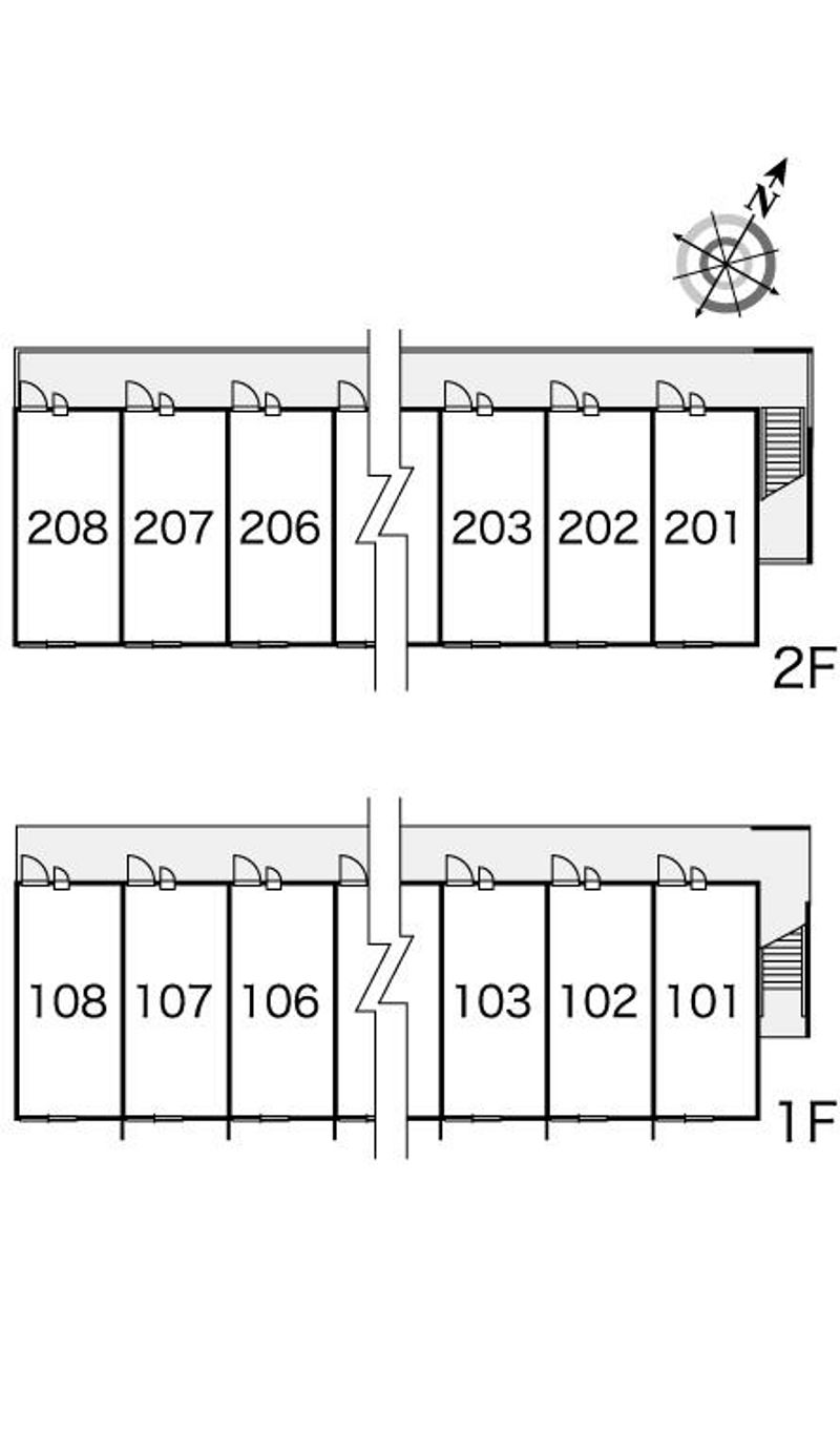 レオパレスヴィクトワール 間取配置図