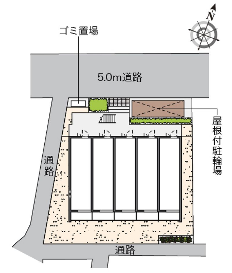 クレイノＴハウス　弥生町 配置図