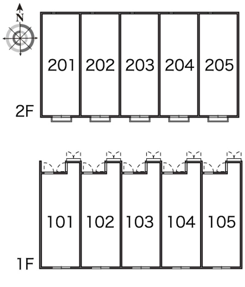 レオネクストプログレ　フクトミ 間取り配置図