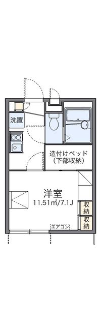 レオパレスイリス 間取り図