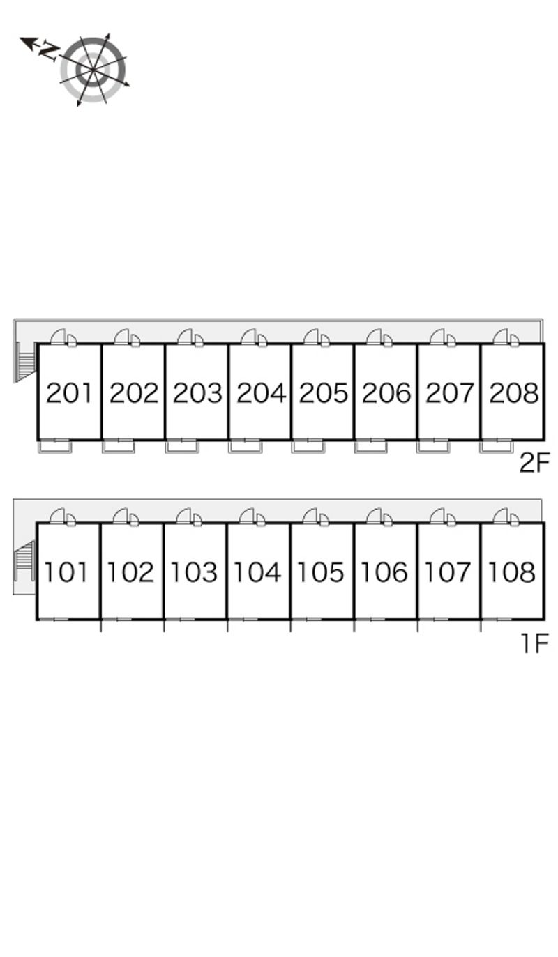 レオパレスアミティエ 間取配置図