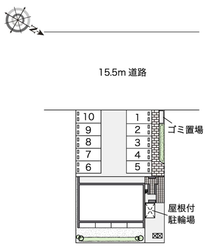 レオパレスカリー 配置図