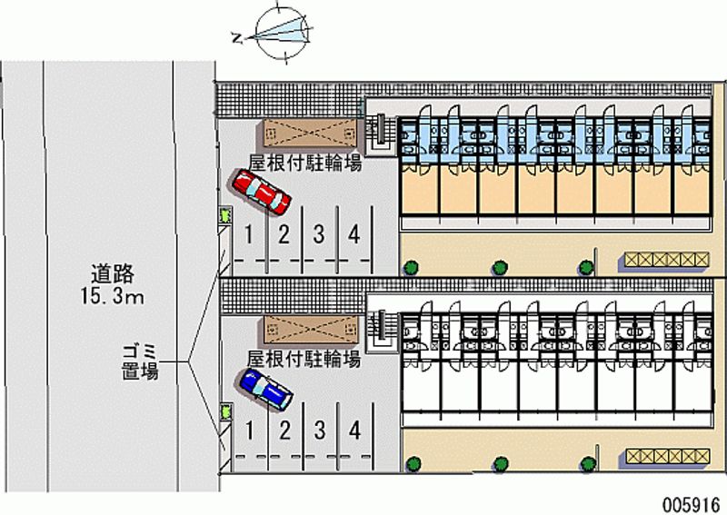 レオパレス川手町Ａ 区画図
