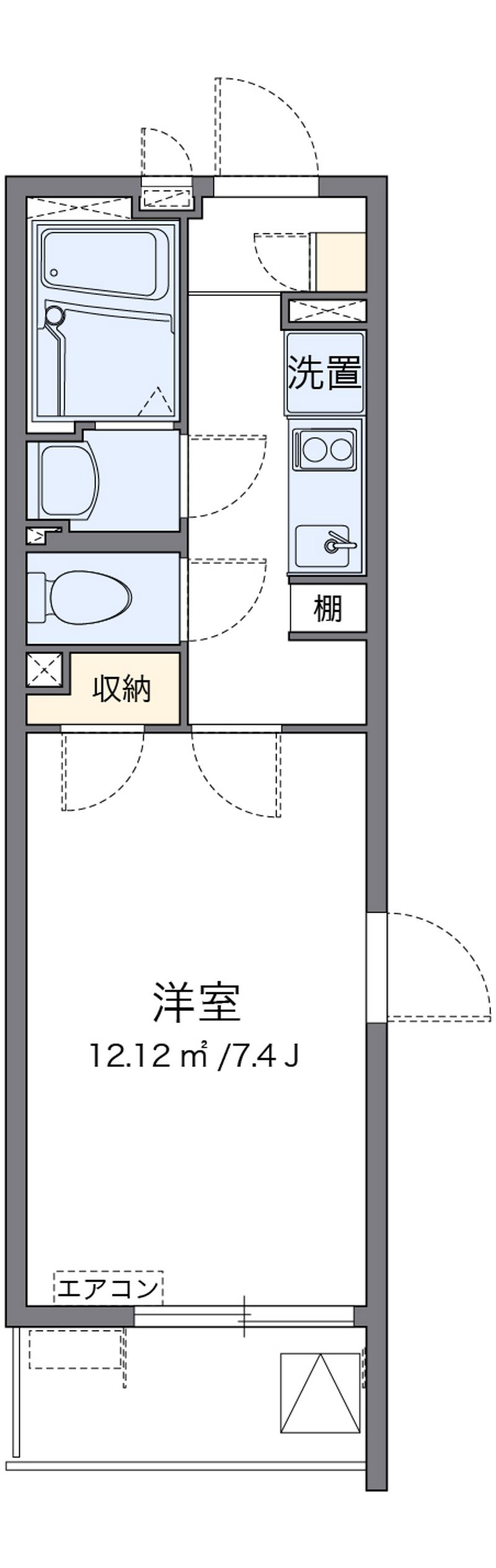 クレイノベルフルール 間取り
