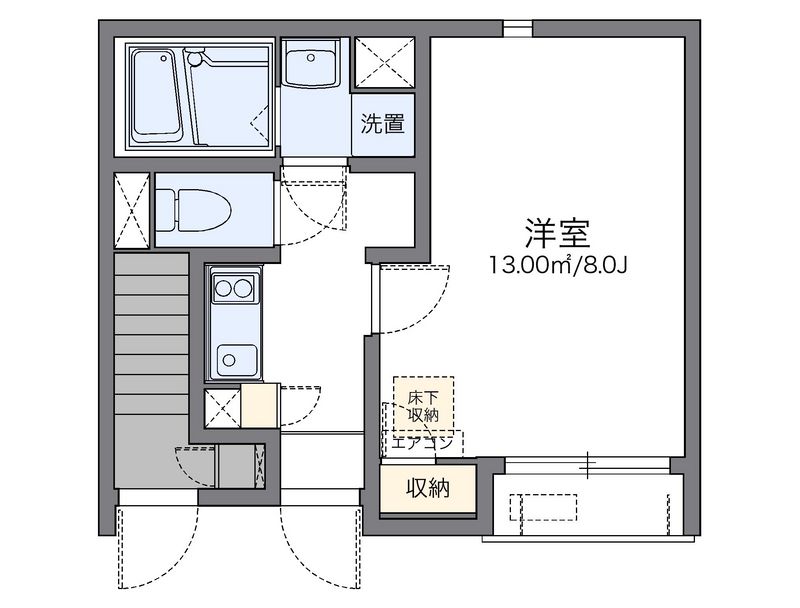 レオネクスト弁天 間取図