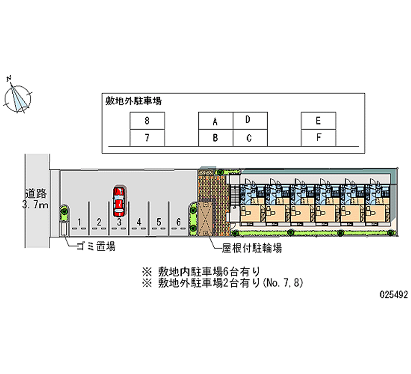 レオパレス東近江 月極駐車場