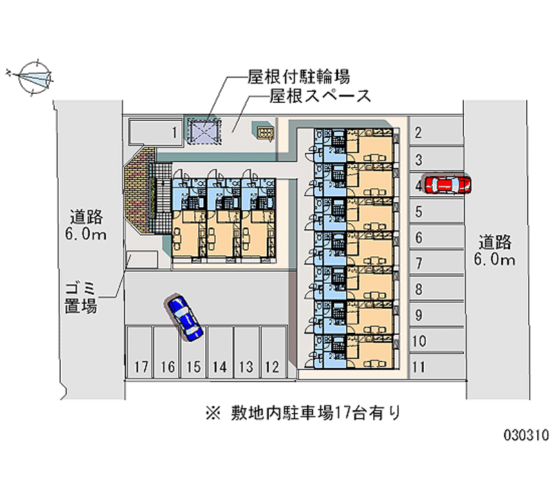 レオパレスヴィラ 月極駐車場