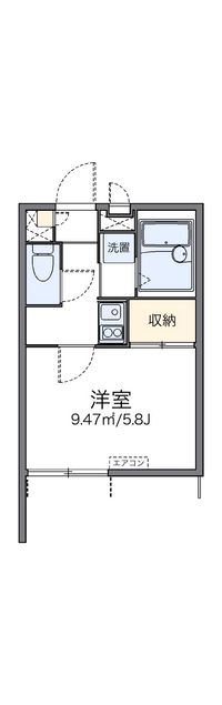 レオパレスきのした荘 間取り図