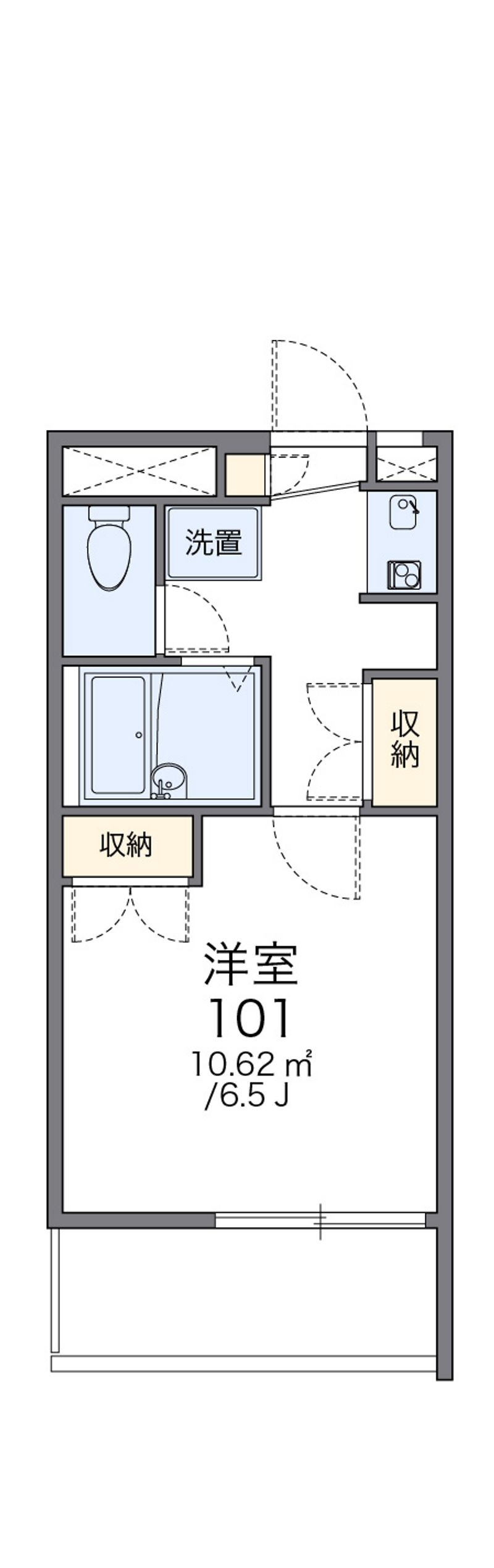レオパレスヒルズ日野 間取図