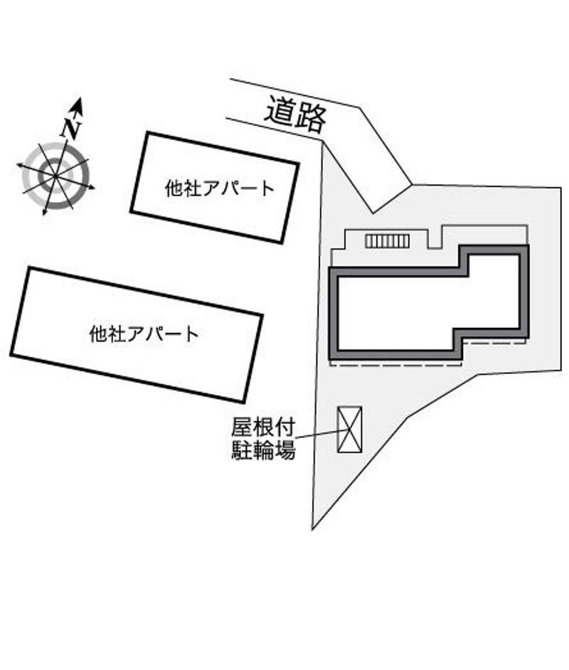 レオパレスミタケ 配置図