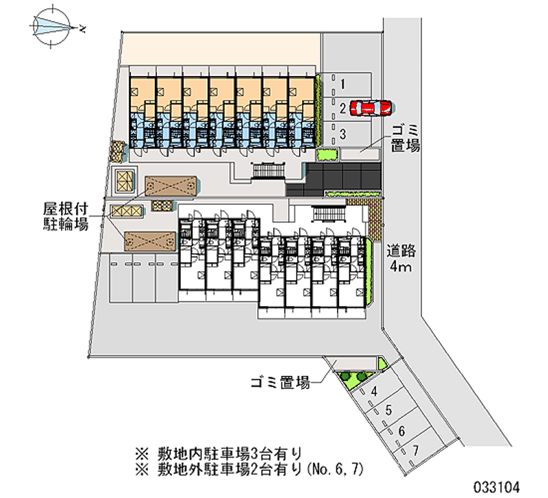 レオパレスカーニバルⅠ 月極駐車場