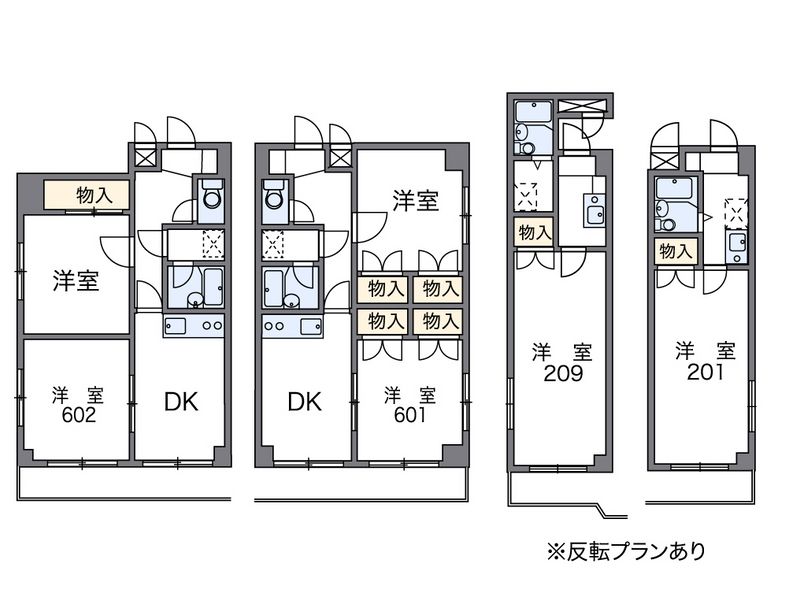 レオパレスサザンクロスプラザ 間取図