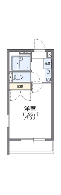 レオパレス古城 間取り図