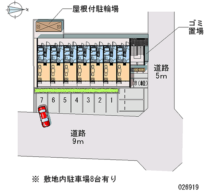レオパレス桂Ⅱ 区画図