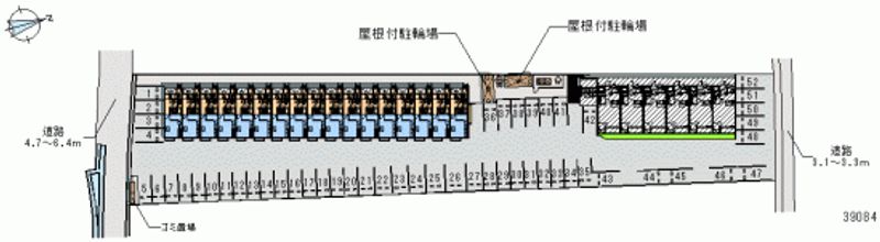 レオパレス風月 月極駐車場