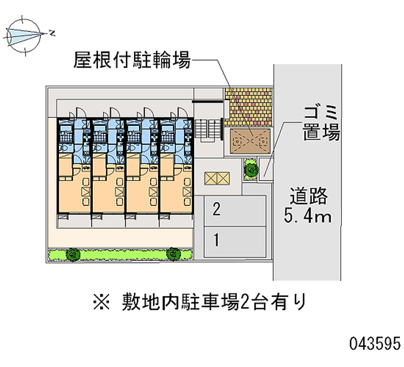 レオパレスコージーコートＫＩ 区画図