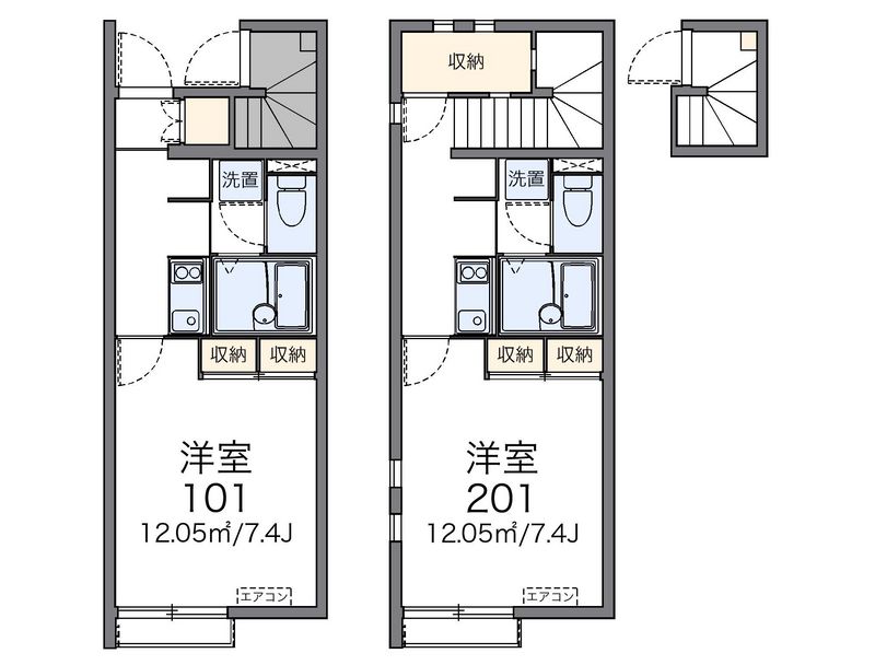 レオネクスト元植田Ｗｅｓｔ 間取図