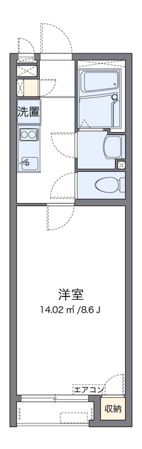 クレイノティーダ中和田 間取り図