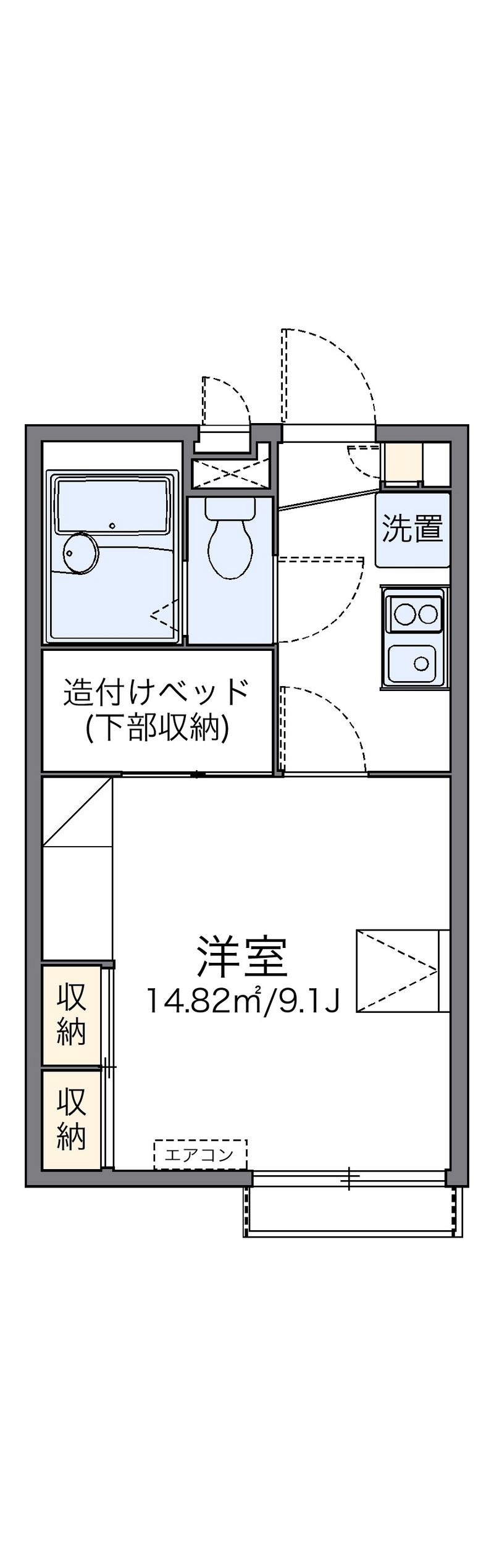 レオパレス天神Ⅲ 間取図