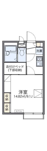 レオパレス天神Ⅲ 間取り図