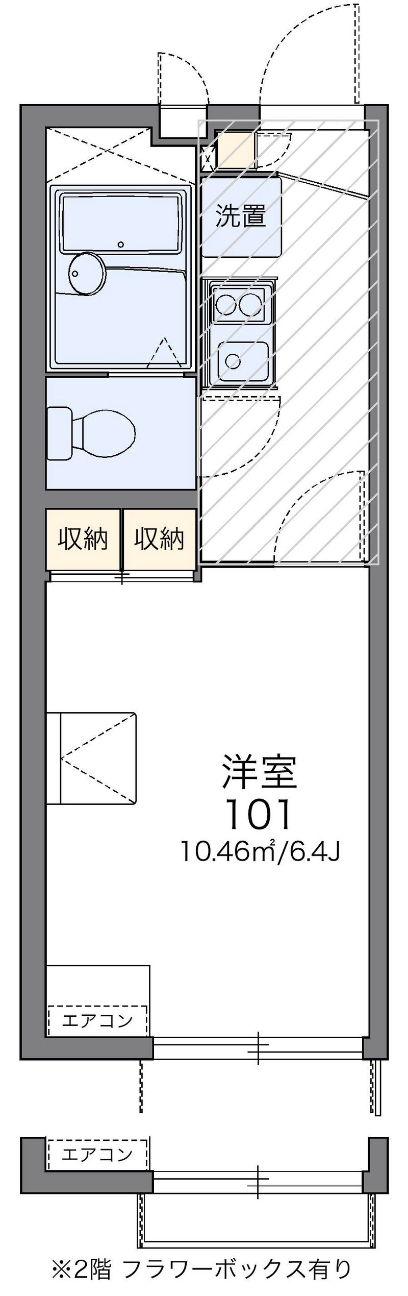 レオパレスメイプルⅡ 間取図
