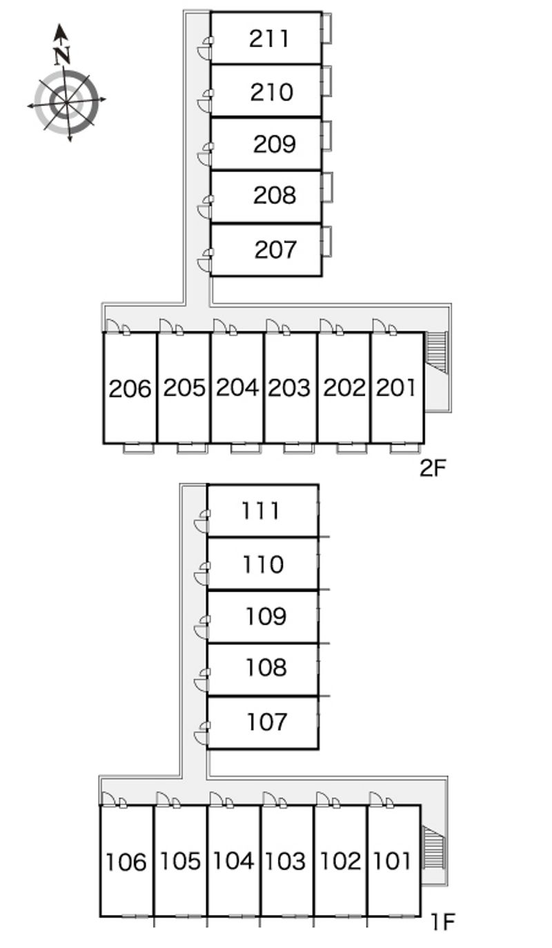 レオパレスＨｉｒｏ 間取配置図