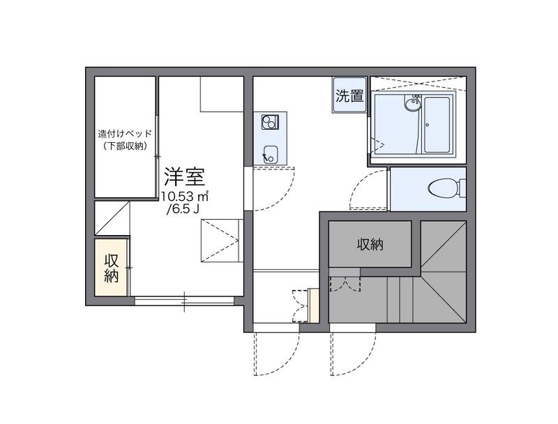 レオパレスメロディーベルⅢ 間取図