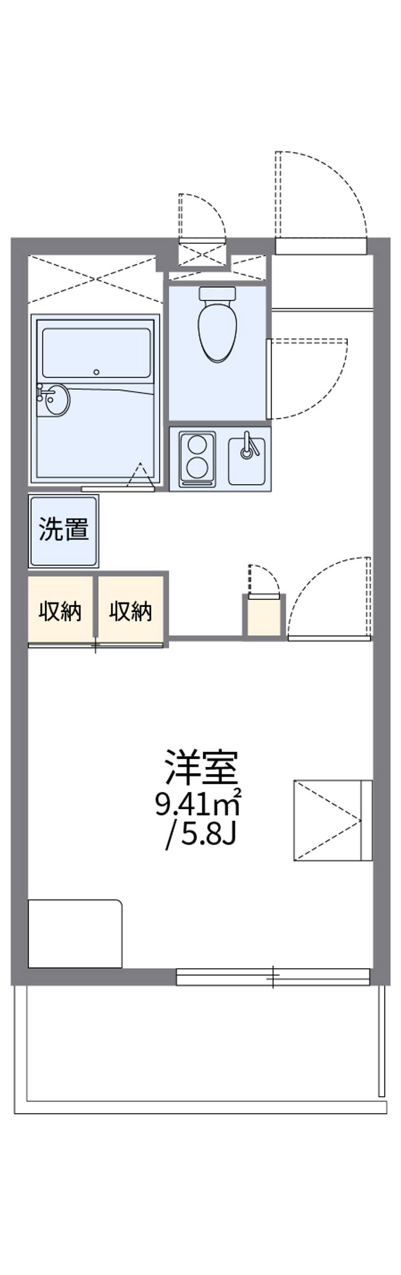 レオパレスＳＡＫＵ 間取図