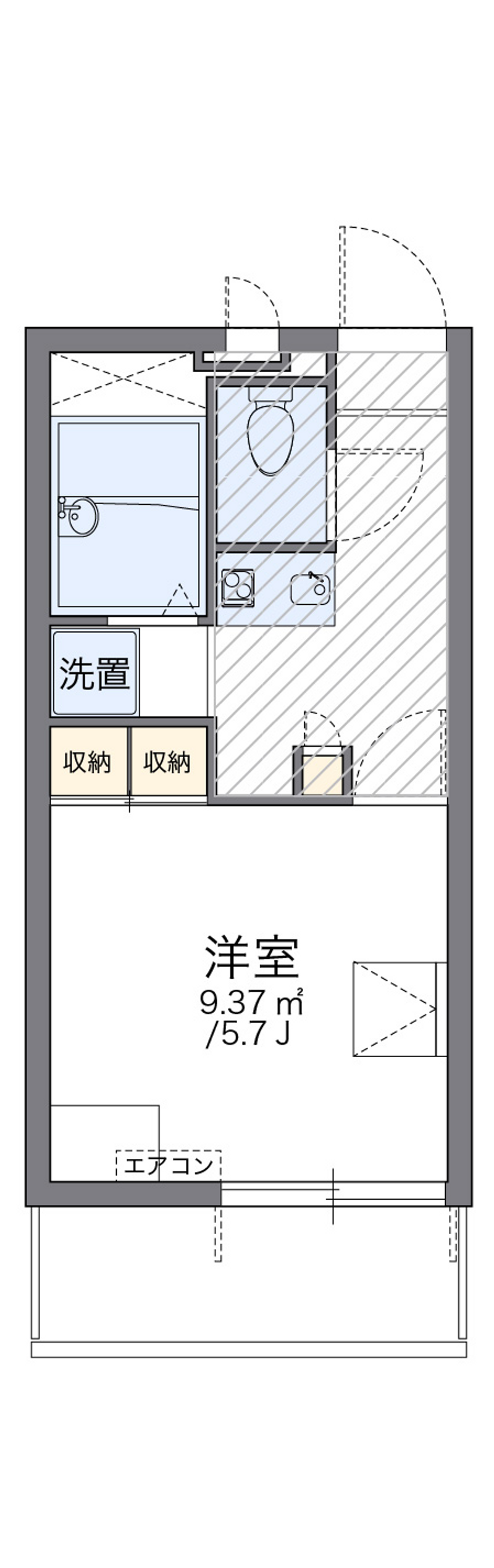 レオパレスＫ　ＡＯＹＡＭＡ 間取り
