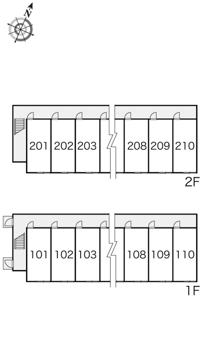 レオパレスシャルマン 間取配置図