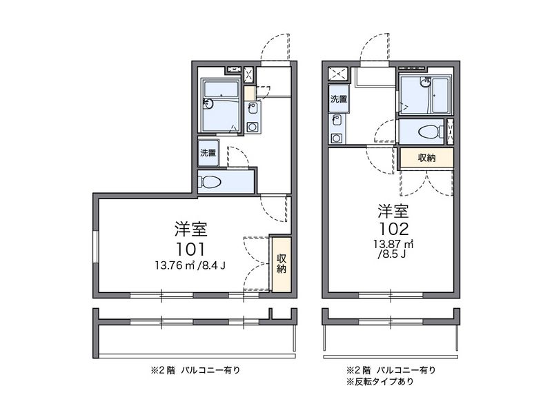 レオパレスアクセス 間取図