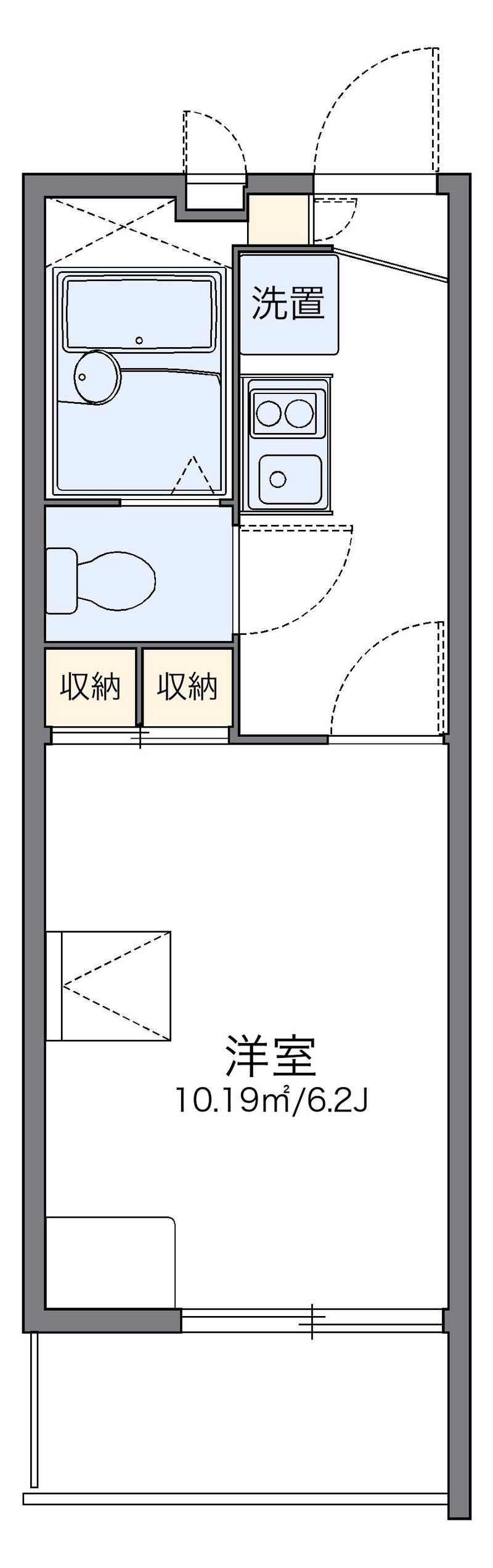 レオパレス本千葉駅前 間取り