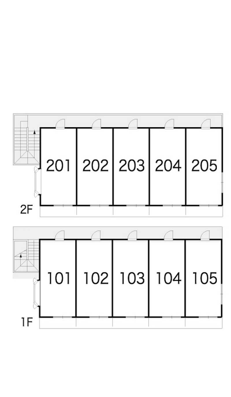 レオパレス新居浜Ｂ 間取配置図
