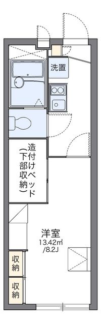 レオパレスミラドール十塚Ｂ 間取り図