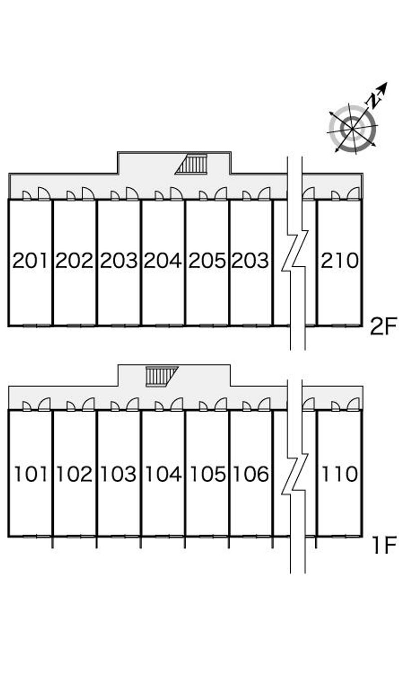 レオパレスリソー 間取配置図