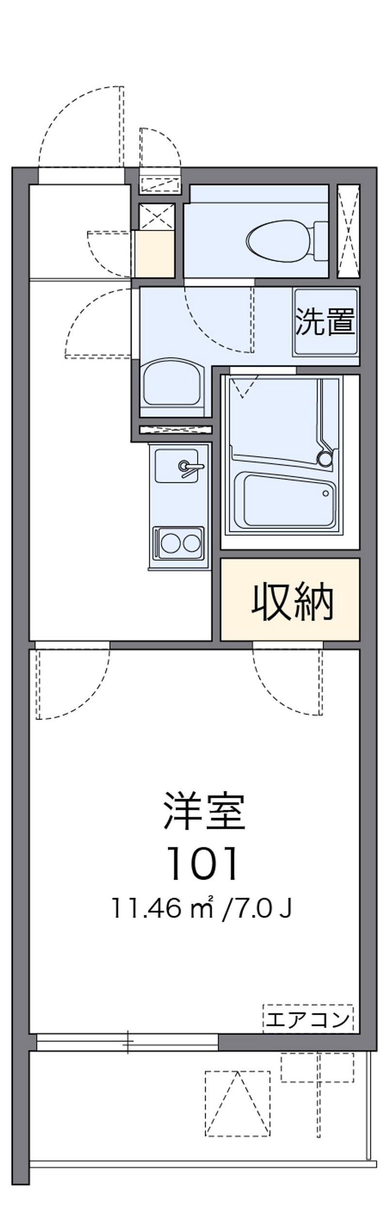クレイノ北条 間取図