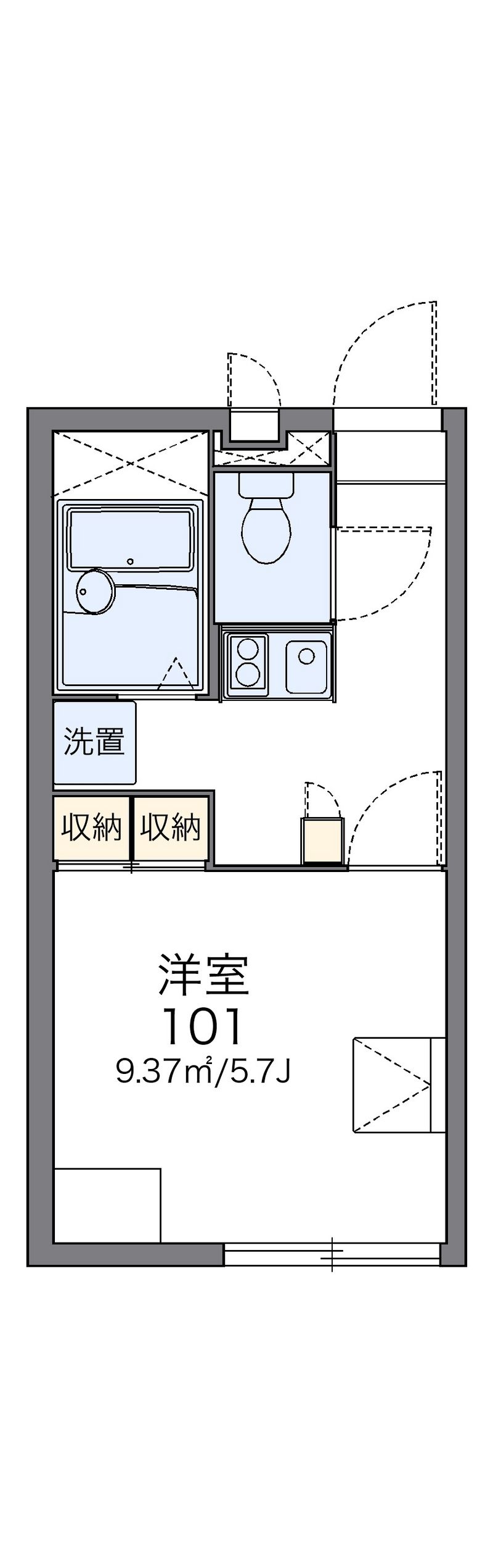 レオパレスパウロ 間取図