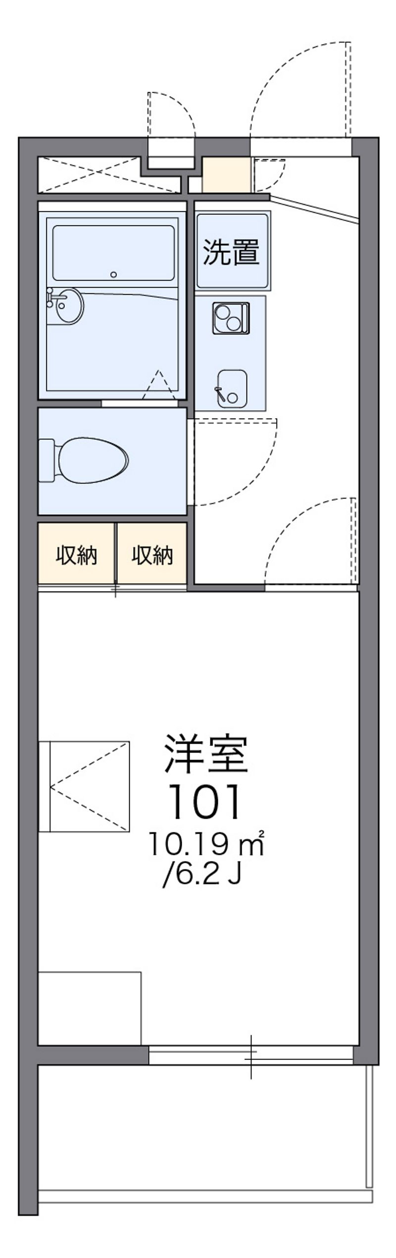 レオパレスリブ 間取図