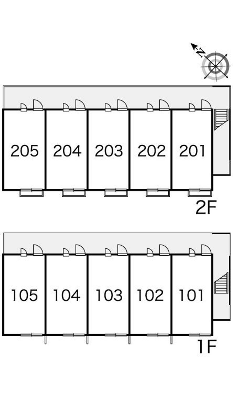 レオパレスラーク　ヒル 間取配置図