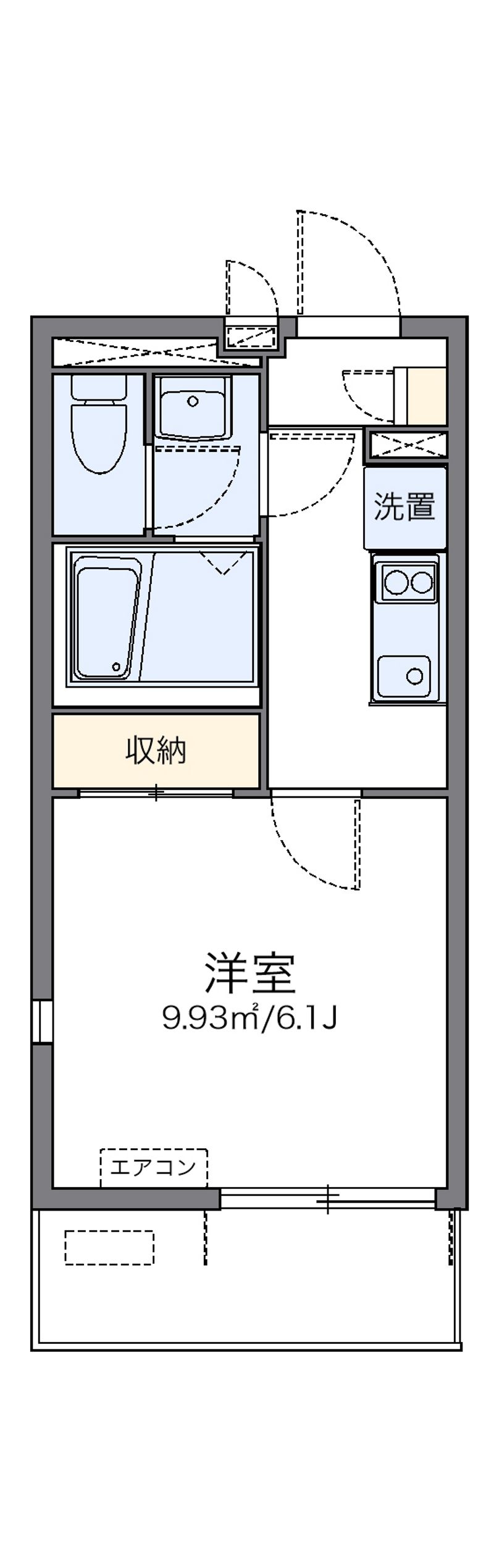 レオネクストアヴリール九条 間取図