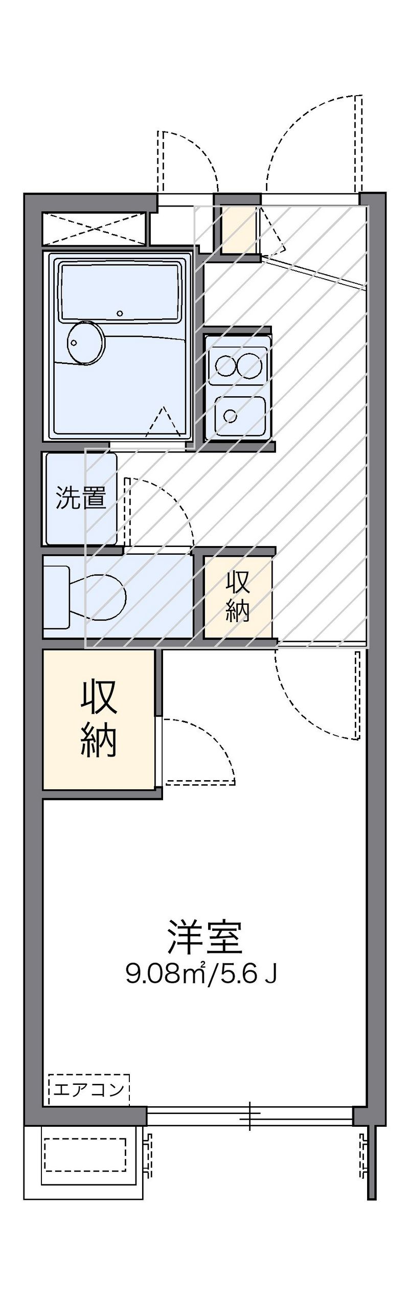 レオパレス旭 間取図