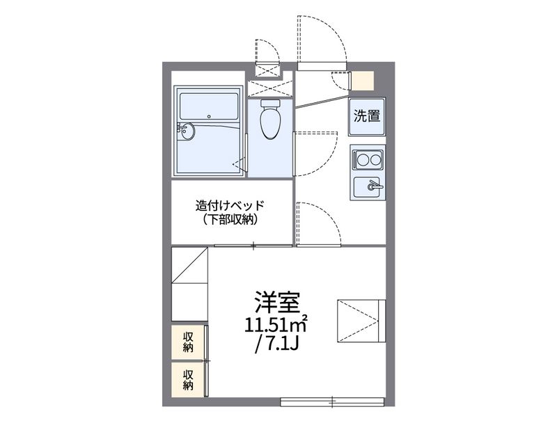 レオパレスはざま 間取図