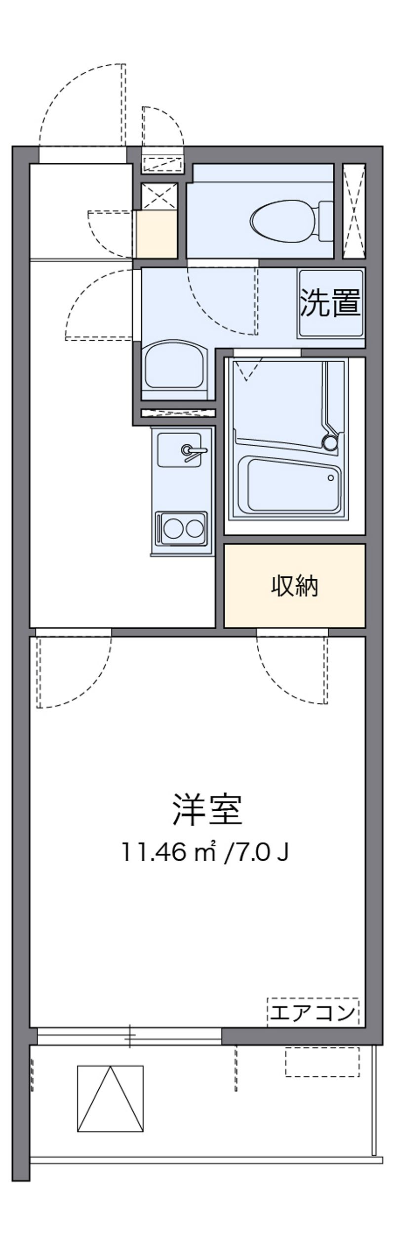 クレイノ北条 間取図