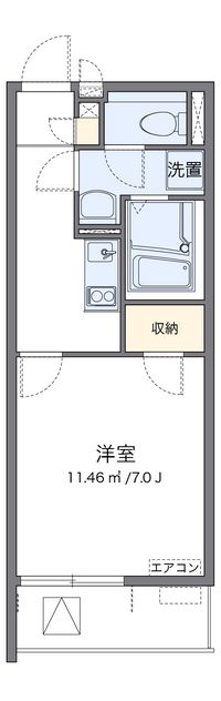 クレイノ北条 間取り図